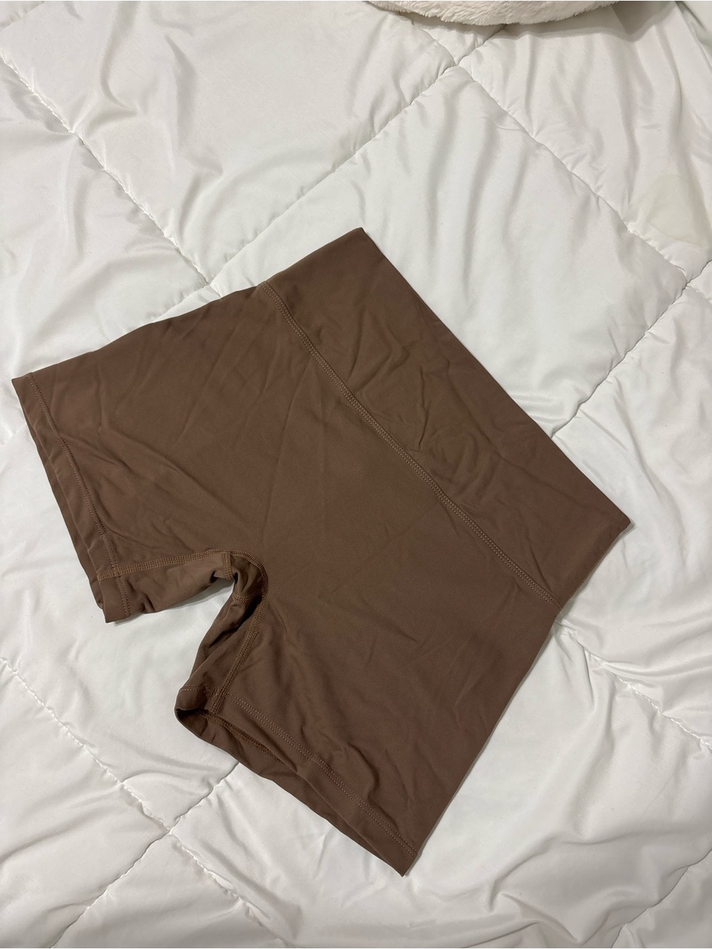 Women's Brown Stretch Bike Shorts